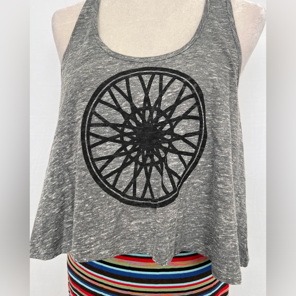 SOUL CYCLE Gray Tank Top with Black Graphic. Excellent condition.